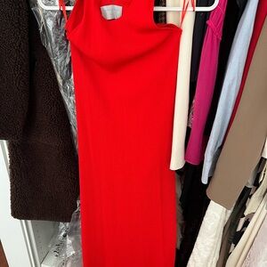 Modern Citizen Vibrant Red Midi Dress